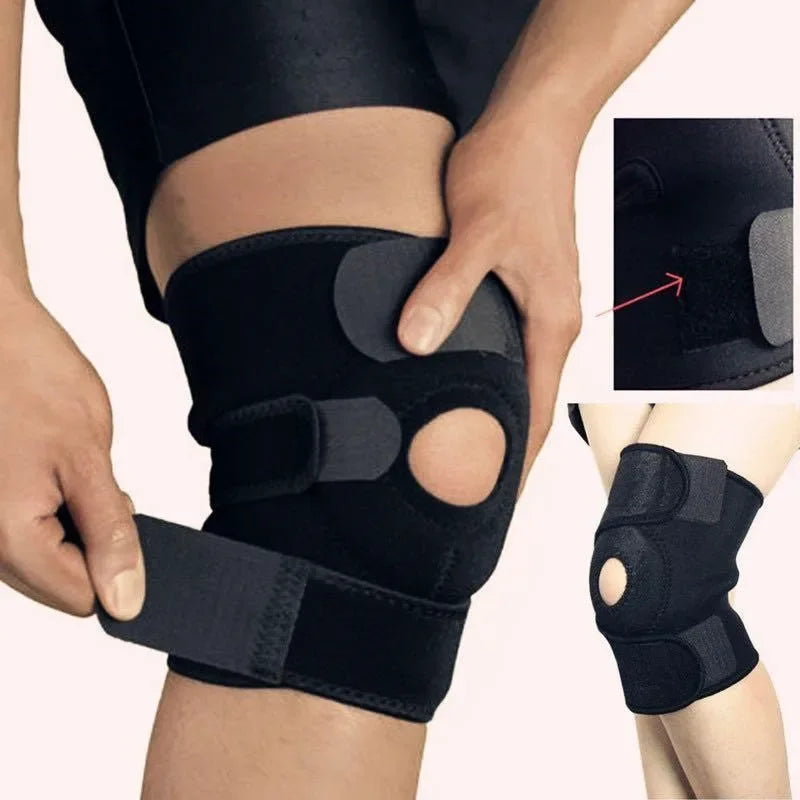 1Pc New Upgraded Professional Knee Brace for Pain Relief,Adjustable Knee Support with Patella Pad & Side Stabilizers, Compression Knee Sleeve for Meniscus Tear, ACL, Joint Pain, Runner, Workout-Men & Women (S/M)