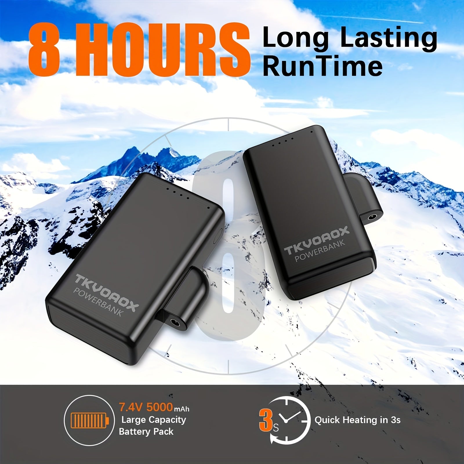 Heated Gloves, Rechargeable Electric Heated Gloves For Men Women, Winter Touchscreen Gloves For Skiing Hiking Riding