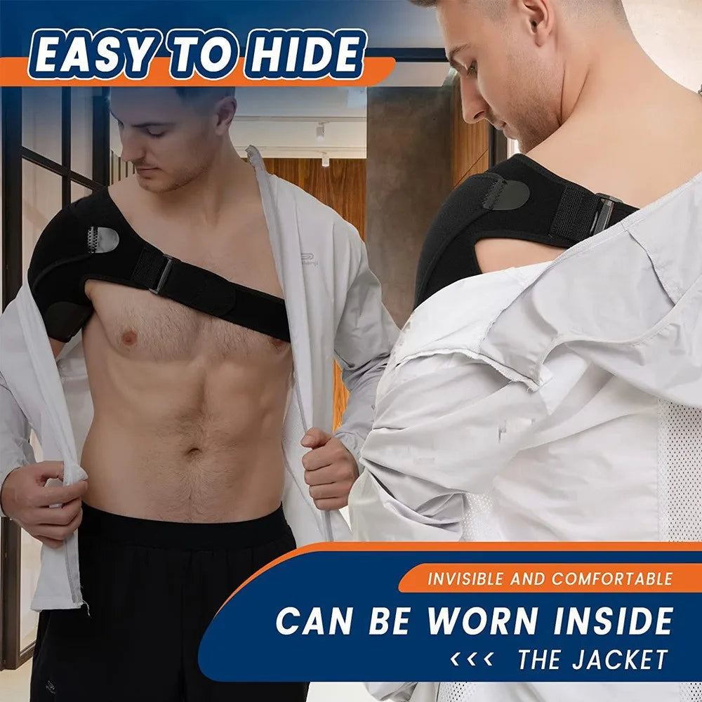 Shoulder Brace for Men and Women for Torn Rotator Cuff,Arm Sling Shoulder Immobilizer,Shoulders Compression Sleeve and Support for Pain Relief,Adjustable, Suitable for Both Left and Right Arms