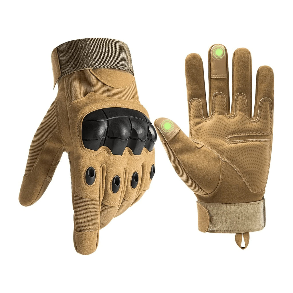 Jupitergear Tactical Military Airsoft Gloves for Outdoor Sports, Paintball, and Motorcycling with Touchscreen Fingertip Capability