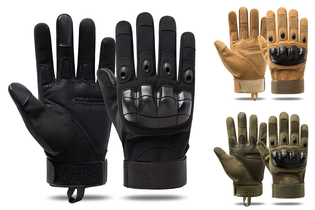 Jupitergear Tactical Military Airsoft Gloves for Outdoor Sports, Paintball, and Motorcycling with Touchscreen Fingertip Capability