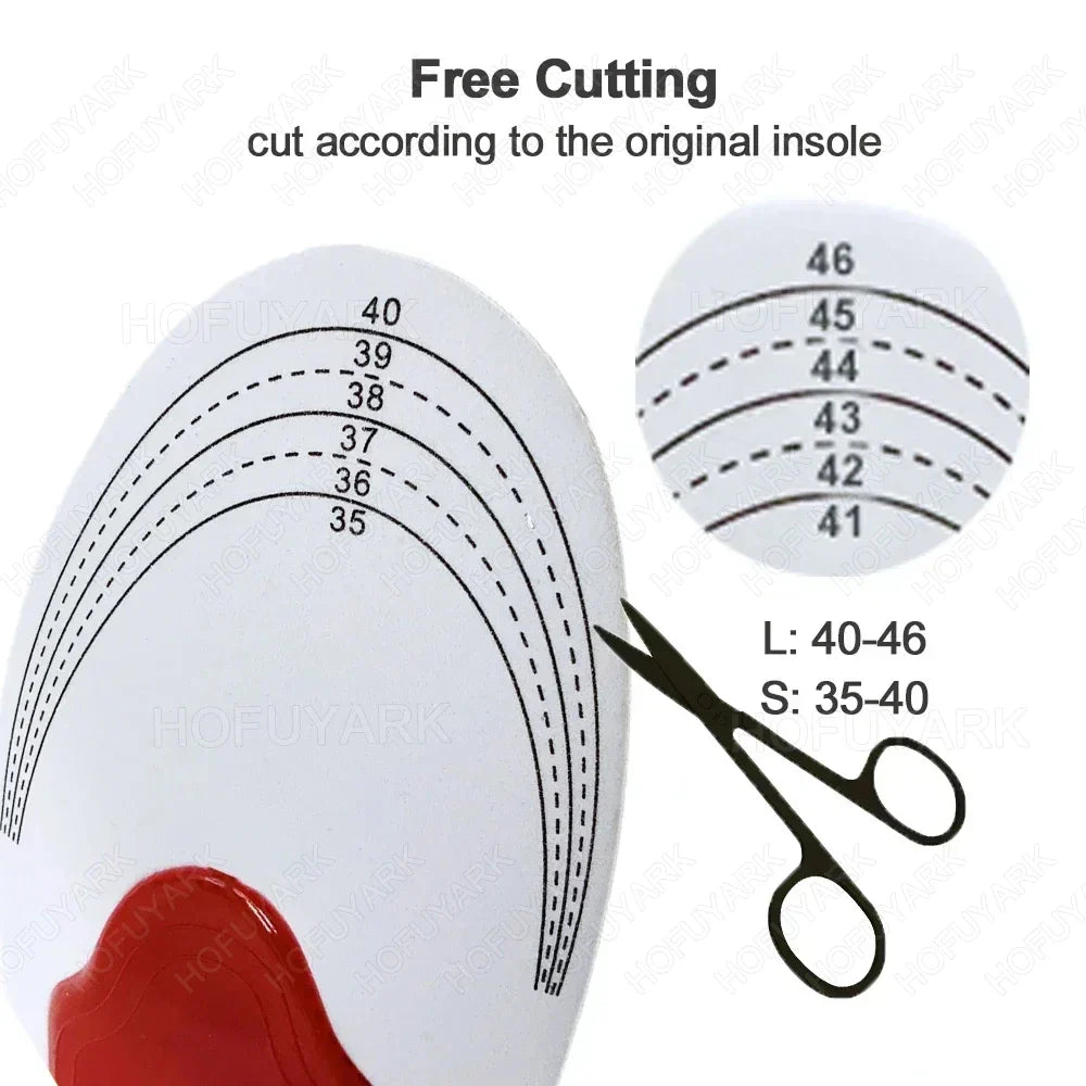 Plantar Fasciitis Insoles, 220+ Lbs High Arch Support Inserts for Men Women, Heavy Duty Flat Feet Pain Relief Orthotic Running Athletic Work Boot Insoles for Standing All Day-Black S