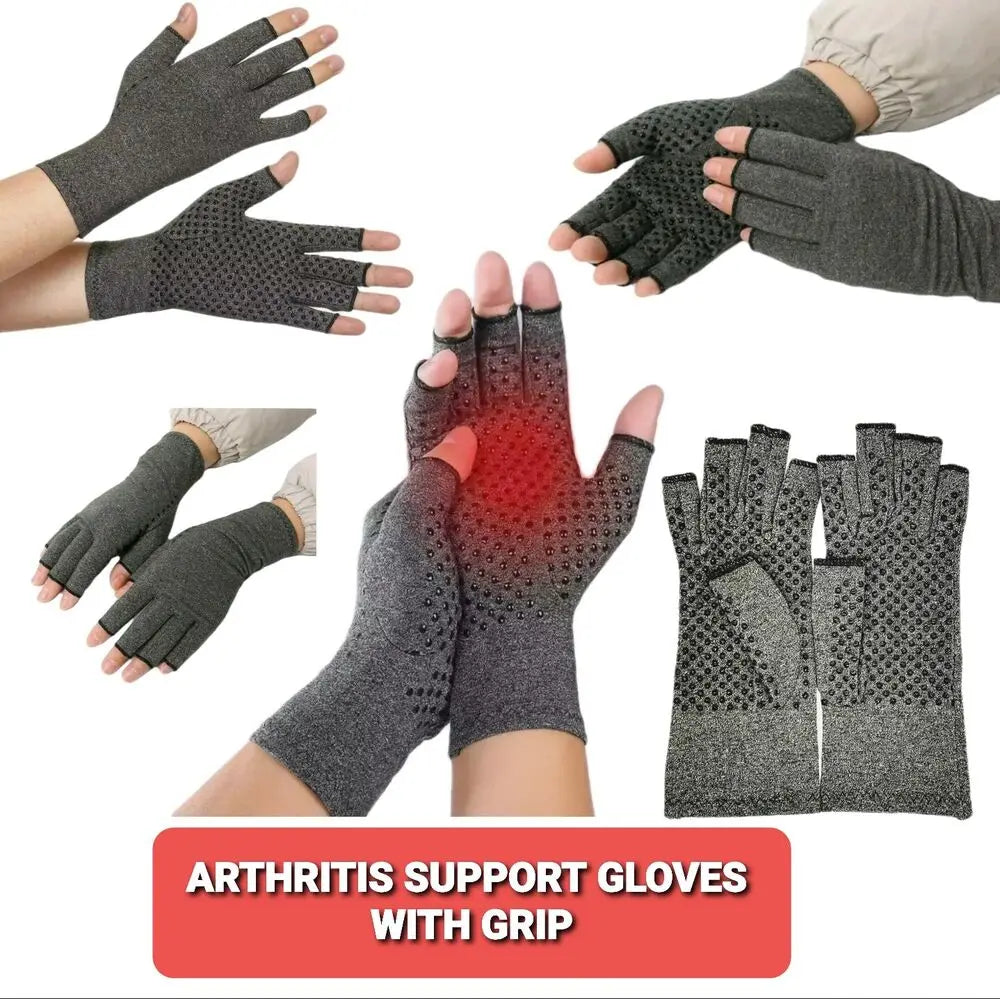 New Compression Arthritis Gloves Wrist Support Joint Pain Relief Hand Brace Women Men Therapy Wristband Compression Gloves 2023