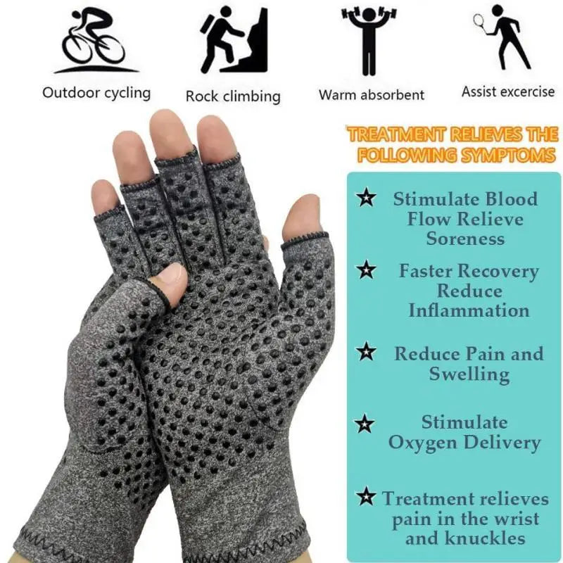 New Compression Arthritis Gloves Wrist Support Joint Pain Relief Hand Brace Women Men Therapy Wristband Compression Gloves 2023