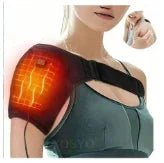 Electric Heating Heated Shoulder Brace Wrap Shoulder Massage Support Belt Strap for Arm Shoulder Fitness Brace Keep Warm