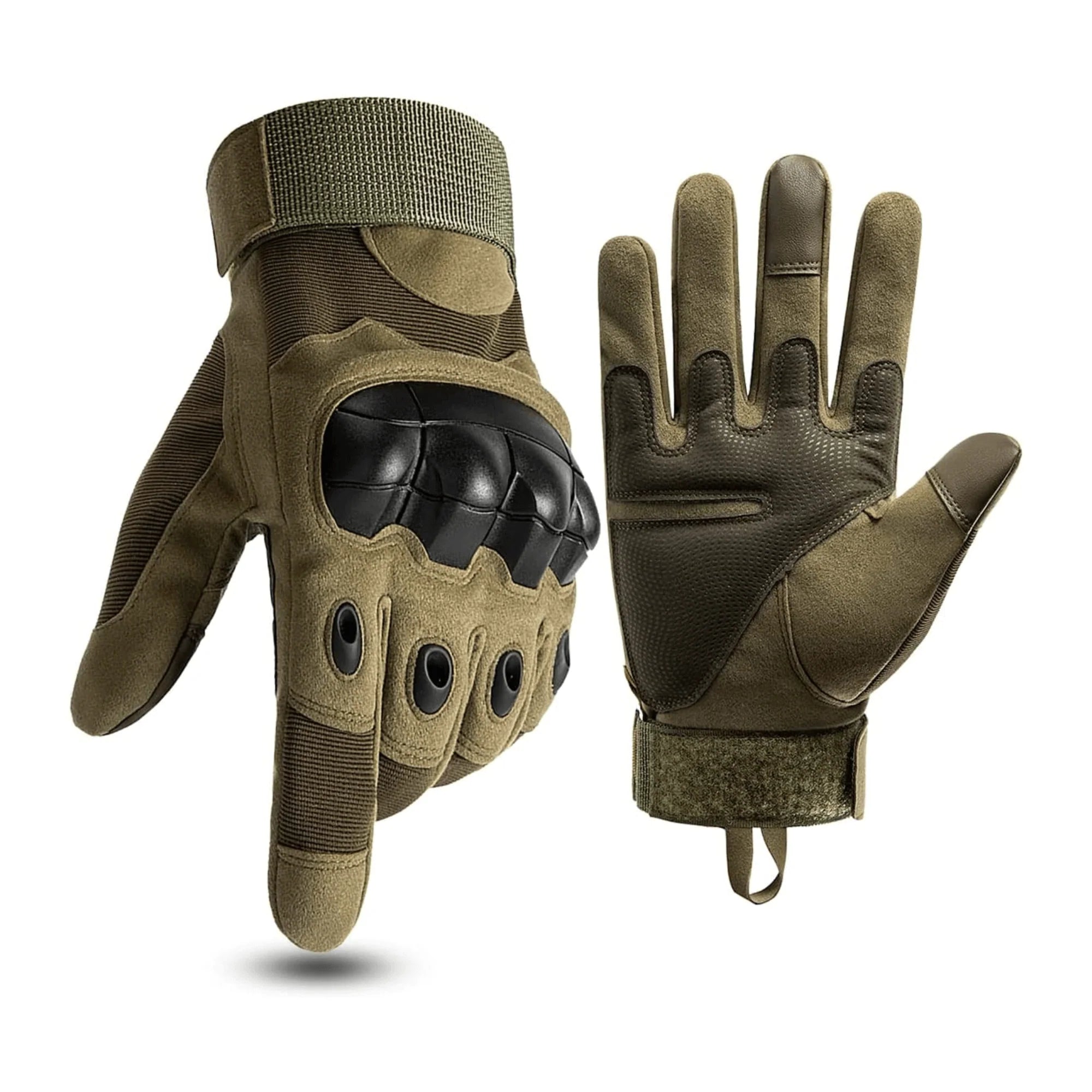 Jupitergear Tactical Military Airsoft Gloves for Outdoor Sports, Paintball, and Motorcycling with Touchscreen Fingertip Capability