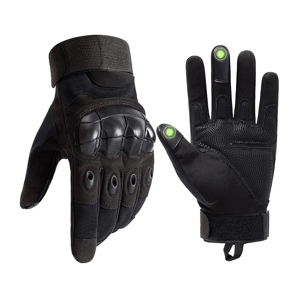 Jupitergear Tactical Military Airsoft Gloves for Outdoor Sports, Paintball, and Motorcycling with Touchscreen Fingertip Capability